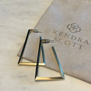 Kendra Scott Gold Geometric Hoop Earrings